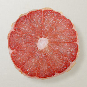 Grapefruit Pillow Rond Kussen