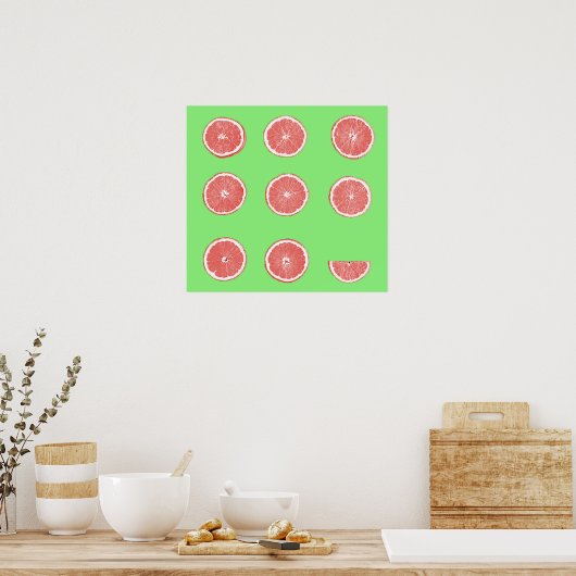 Grapefruit Poster (Keuken)