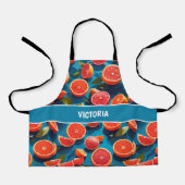 Grapefruit sappig Rainbow Custom Pattern Schort (Voorkant)