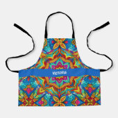 Grapefruit sappig Rainbow Custom Pattern Schort (Voorkant)