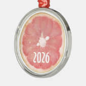 Grapefruit Schijf Kerst Ornament (Links)