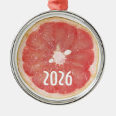 Grapefruit Schijf Kerst Ornament (Voorkant)