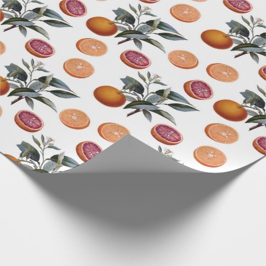 Grapefruit/Sinaasappel Cadeaupapier (Hoek)