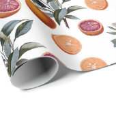 Grapefruit/Sinaasappel Cadeaupapier (Rol Hoek)