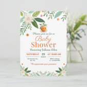 Grapefruit Sinaasappel Citrus Little Cutie baby sh Kaart (Staand voorkant)