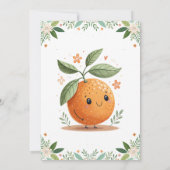 Grapefruit Sinaasappel Citrus Little Cutie baby sh Kaart (Achterkant)