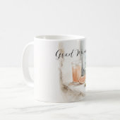 Grapefruit Sinaasappelsap Ocean View Goedemorgen Koffiemok (Voorkant links)