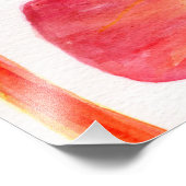 Grapefruit Slice Foto Vergroting Afdruk (Hoek)