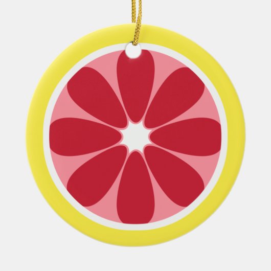 Grapefruit Slice Ornament (Voorkant)