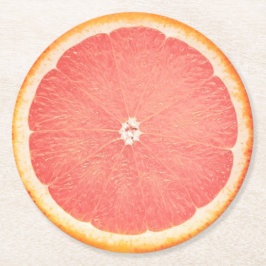 Grapefruit Slice Ronde Kartonnen Onderzetter