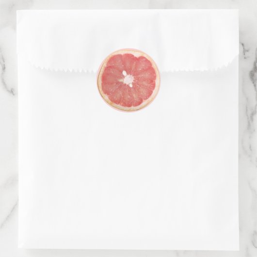 Grapefruit Slice-stickers Ronde Sticker (Tas)