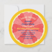 Grapefruit Slice Summer Party Cookout of Birthday Kaart (Voorkant)