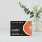 Grapefruit Slice Visitekaartje (Staand voorkant)