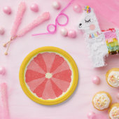 Grapefruit Summer Party Fruit Slice Papieren Bordje (Feest)