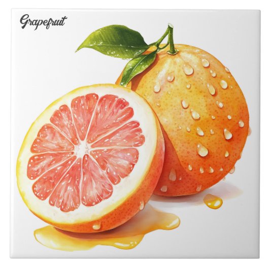 Grapefruit Tegeltje (Voorkant)