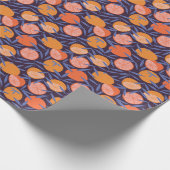 Grapefruit , tropisch fruitpatroon. cadeaupapier (Hoek)