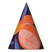 Grapefruit , tropisch fruitpatroon. feesthoedjes (Links)