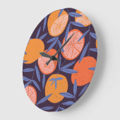Grapefruit , tropisch fruitpatroon. grote klok (Hoek)