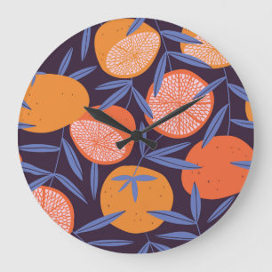 Grapefruit , tropisch fruitpatroon. grote klok
