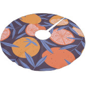 Grapefruit , tropisch fruitpatroon. kerstboom rok (Gekanteld)