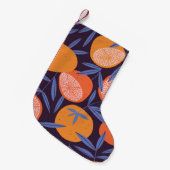 Grapefruit , tropisch fruitpatroon. kleine kerstsok (Voorkant (Hangend))