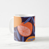 Grapefruit , tropisch fruitpatroon. koffiemok (Voorkant links)