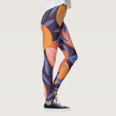 Grapefruit , tropisch fruitpatroon. leggings (Rechts)