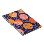 Grapefruit , tropisch fruitpatroon. notitieboek (Rechterzijde)