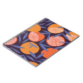 Grapefruit , tropisch fruitpatroon. notitieboek (Linkerzijde)