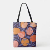 Grapefruit , tropisch fruitpatroon. tote bag (Achterkant)