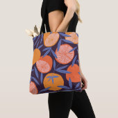Grapefruit , tropisch fruitpatroon. tote bag (Dichtbij)