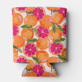 Grapefruit Waterverf monogram Blikjeskoeler (Achterkant)