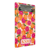 Grapefruit Waterverf monogram Mini Klembord (Schuin)