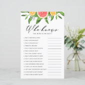 Grapefruit Wie kent mama het beste? Badkamer spel (Staand voorkant)