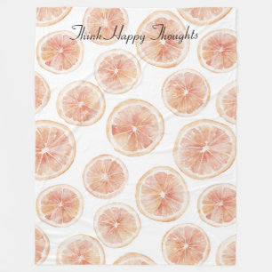 Grapefruit Zomerbries   Fleece Deken