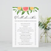 Grapefruit zou een Vrijgezellenfeest zijn (Staand voorkant)