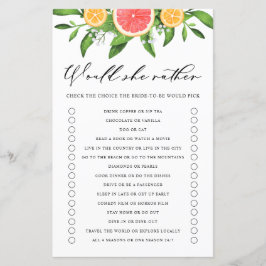 Grapefruit zou een Vrijgezellenfeest zijn