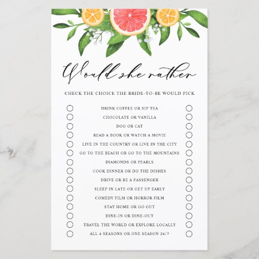 Grapefruit zou een Vrijgezellenfeest zijn (Voorkant)