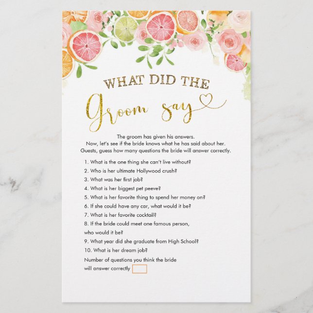 Grapefruitcitrusvruchten Vrijgezellenfeest Wat Gro (Voorkant)