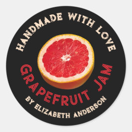 Grapefruitproduct Klassieke ronde sticker