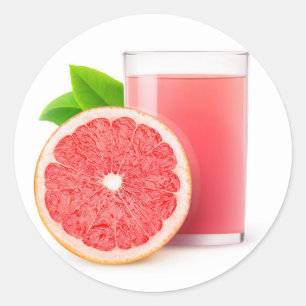 Grapefruitsap Ronde Sticker