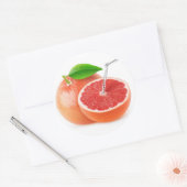 Grapefruitsap Ronde Sticker (Envelop)
