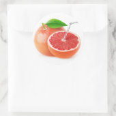 Grapefruitsap Ronde Sticker (Tas)