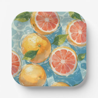 Grapefruitscheut Papieren Bordje
