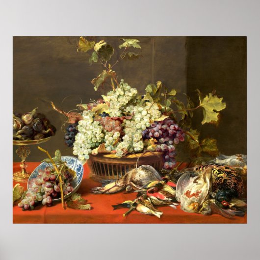 Grapes and Game - Frans Snyders Fine Art Poster (Voorkant)