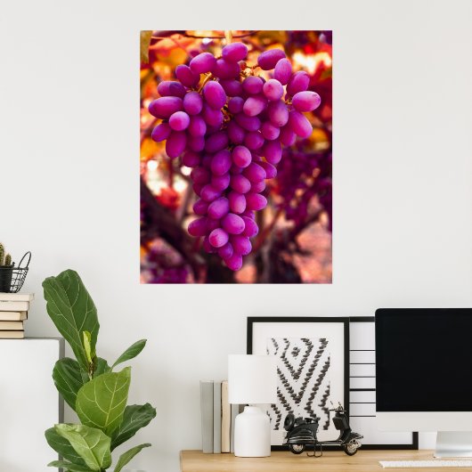 Grapes Chavez-symbool Poster (Thuiskantoor)