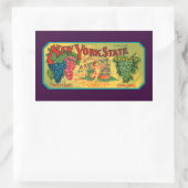 Grapes Crate Art New York Rechthoekige Sticker (Tas)
