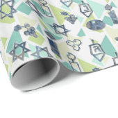 GRAPES EN DREIDELS Hanukkah Chanukah Cadeaupapier (Rol Hoek)