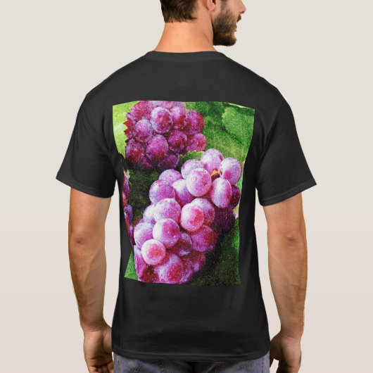"Grapes Fruit Plant" Kute foto. Bestel nu T-shirt (Achterkant)