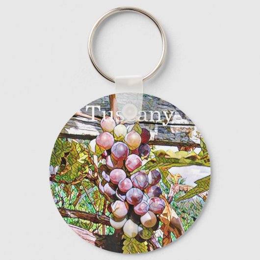 Grapes.Fruit vitrage.Toscane. Sleutelhanger (Voorkant)